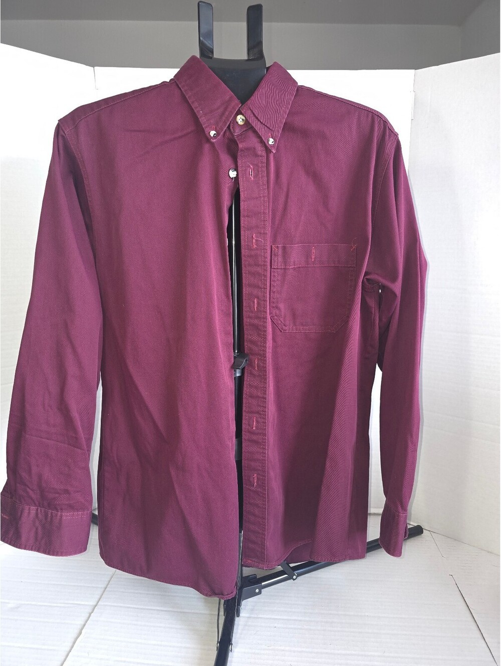 Vintage Red Kap work shirt- Burgundy- sz M